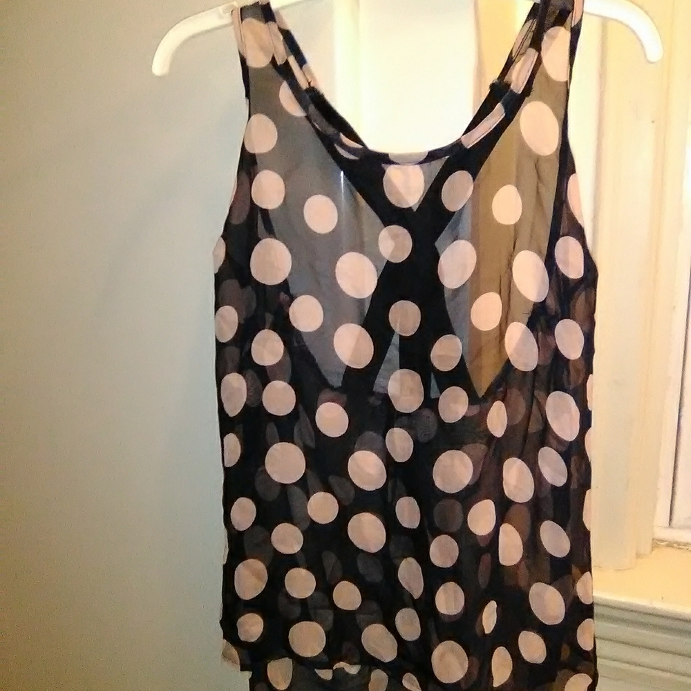Charlotte Russe sheer tank top dressy summer